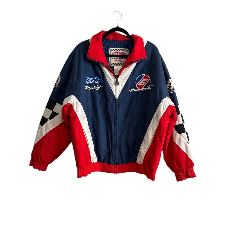 Nutmeg NASCAR Valvoline Ford Racing Jacket Men's‎ Coat Mark Martin #6 Size Large